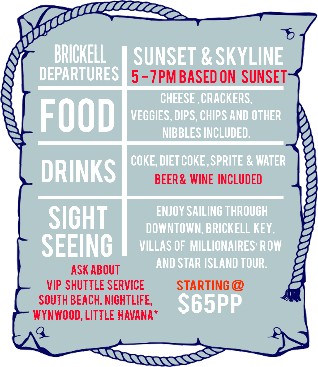 Booze Cruise Star Island Sunset Sail In Miami (1398x1646), Png Download