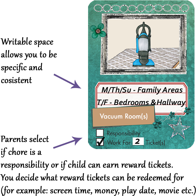 Neatlings Household Chore Cards (736x736), Png Download