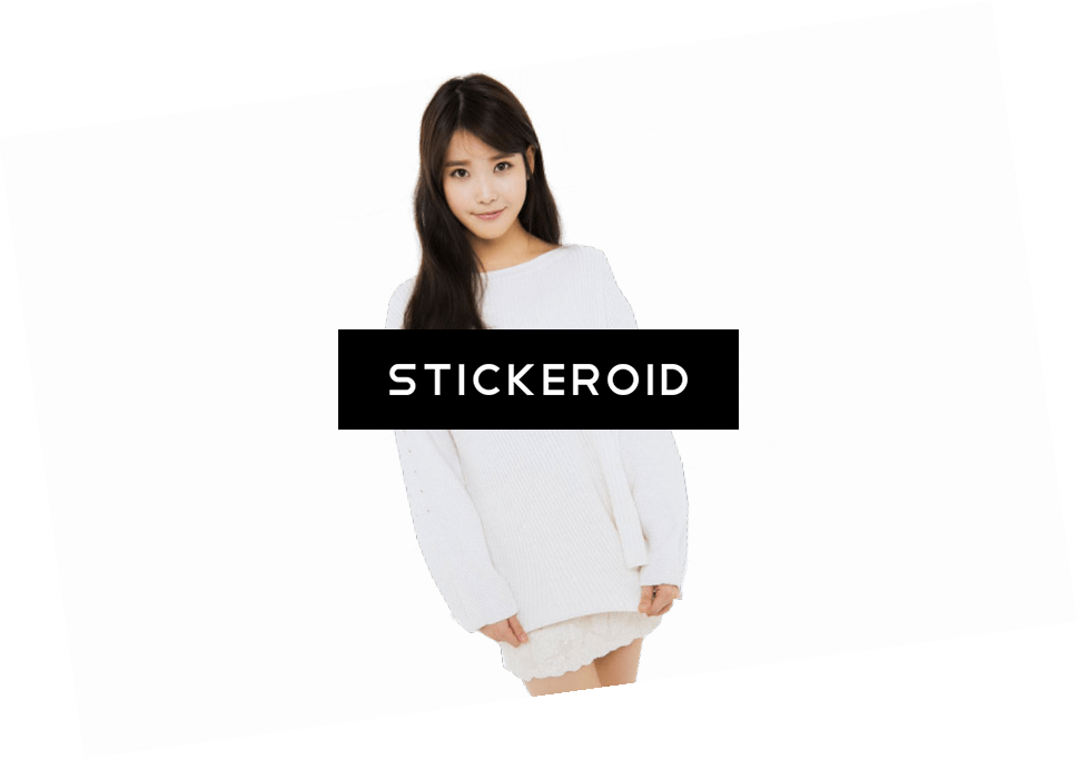 Iu White Sweater (968x682), Png Download