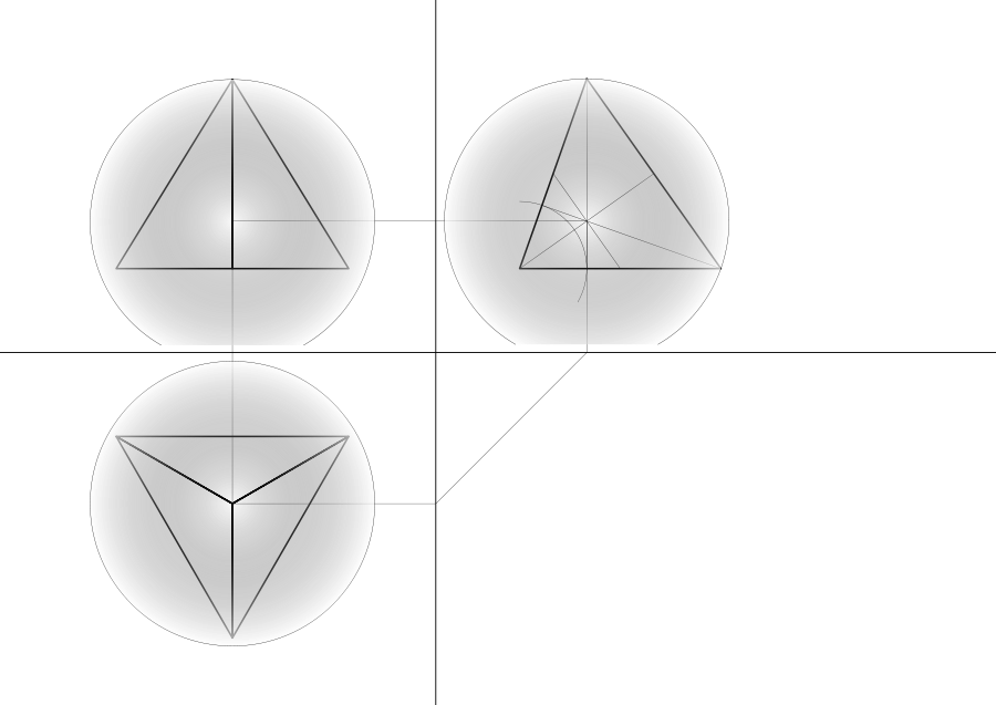 Tetrahedron Sphere Outside Tetraeder Umkugel Png (900x637), Png Download