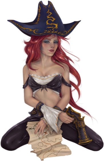 Miss Fortune By Aonodori (630x699), Png Download