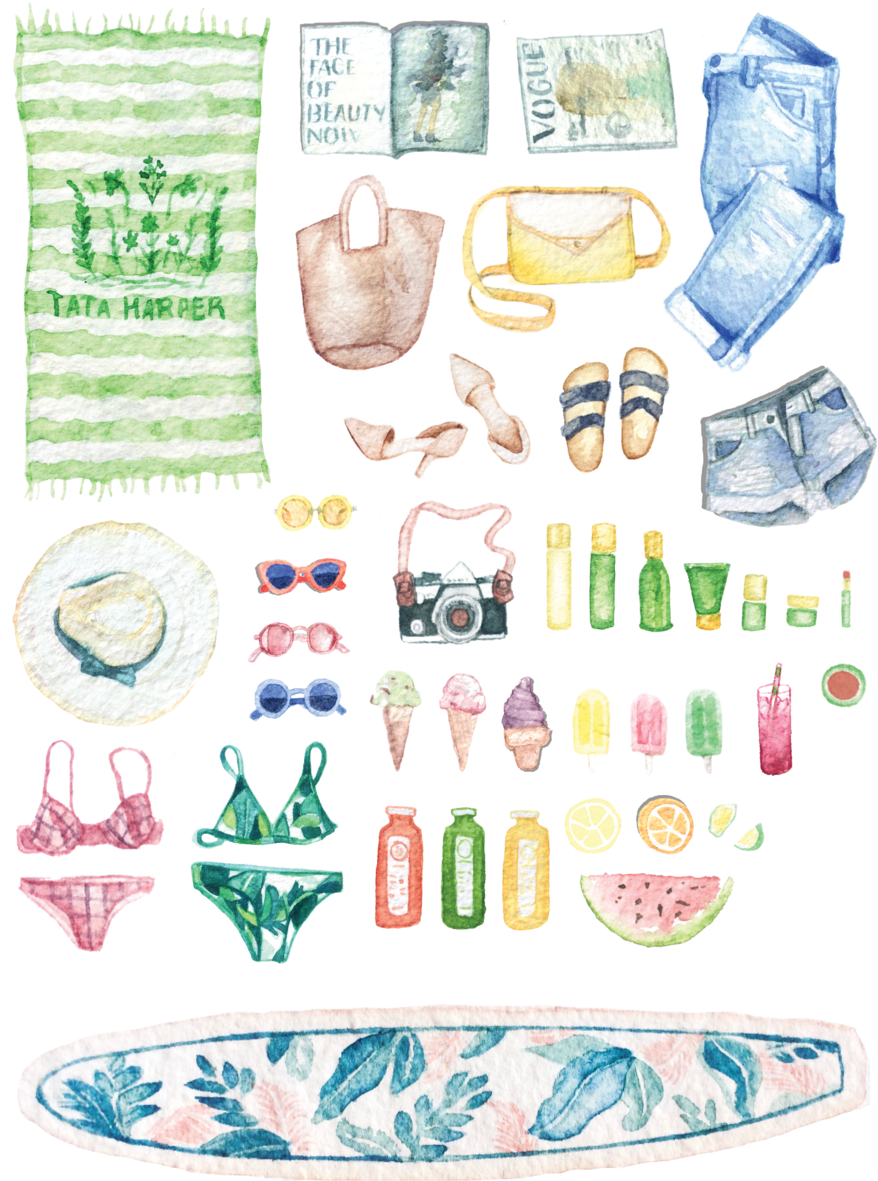 Watercolor Ink Acrylic Digital Illustration (1000x1286), Png Download