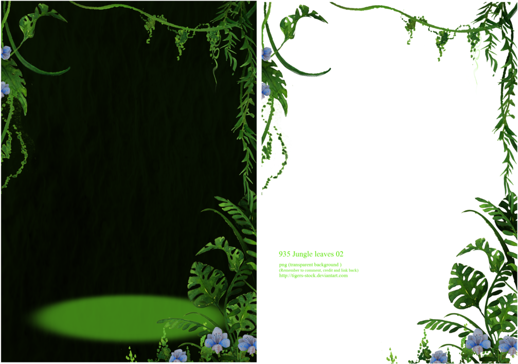 Jungle Leaves Png - Vegetation Jungle Png (1024x761), Png Download