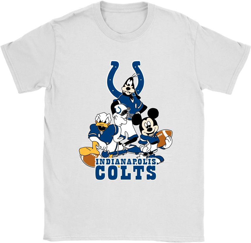 Mickey Mouse Nfl Indianapolis Colts American Football - Nfl T Shirt Kansas City Chiefs (1024x1024), Png Download