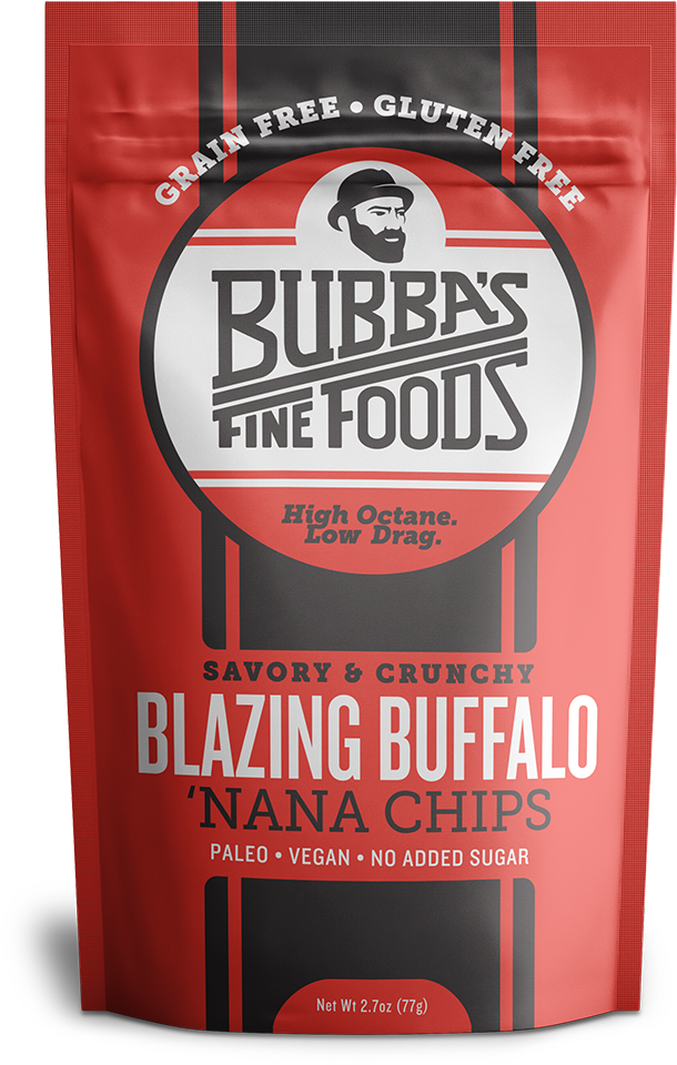Blazing Buffalo 'nana Chips - Bubba's Fine Foods Nana Chips (1000x1000), Png Download