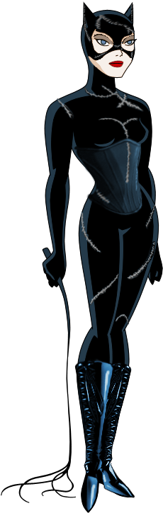 Catwoman Transparent Animated Banner Freeuse Stock - Batman Returns Catwoman Cartoon (400x800), Png Download