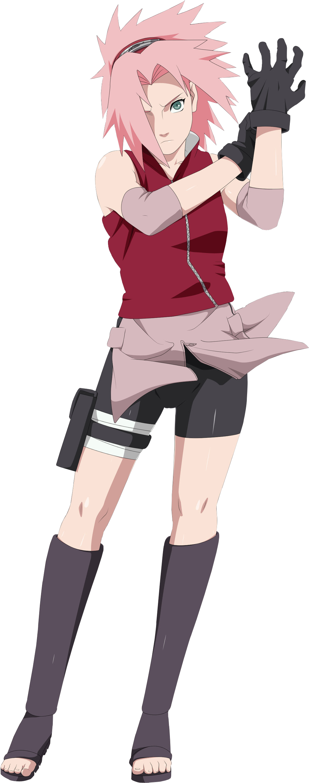 Naruto Sakura Png - Naruto Shippuden Sakura Png (1024x2538), Png Download