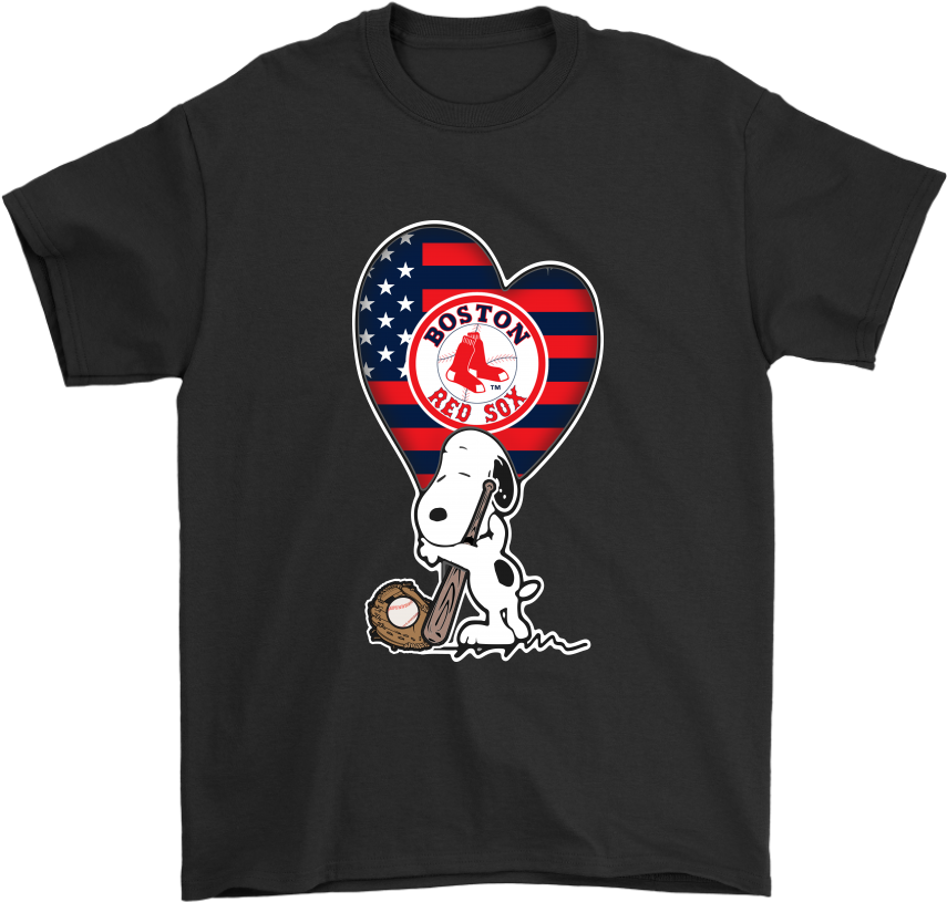 Boston Red Sox Snoopy Baseball Sports Shirts - Shirt (1024x1024), Png Download