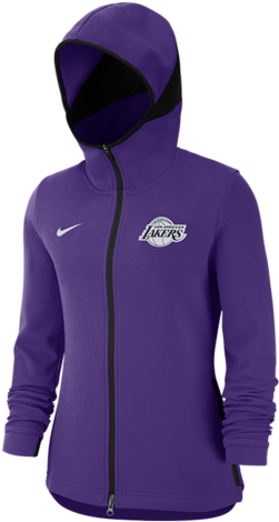Los Angeles Lakers Women's Dry Showtime Full Zip Jacket - Dri-fit (360x480), Png Download