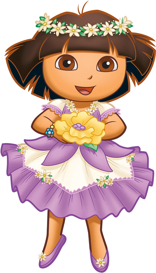 Dora Clipart - Wallhogs Dora The Explorer Enchanted Forest Cutout (1000x1000), Png Download