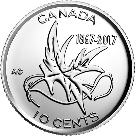 My Canada My Inspiration - New Canadian 10 Cent Coin (570x570), Png Download