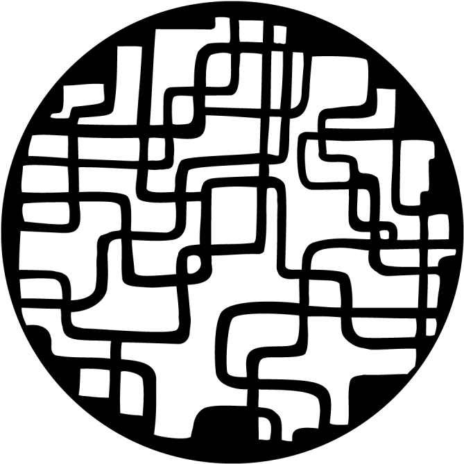 Breakup Squiggle Squares - Apollo Breakup Squiggle Squares Steel Gobo Ms-2110 (800x800), Png Download
