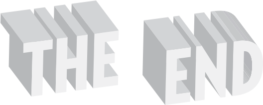 The End - Wood (547x230), Png Download