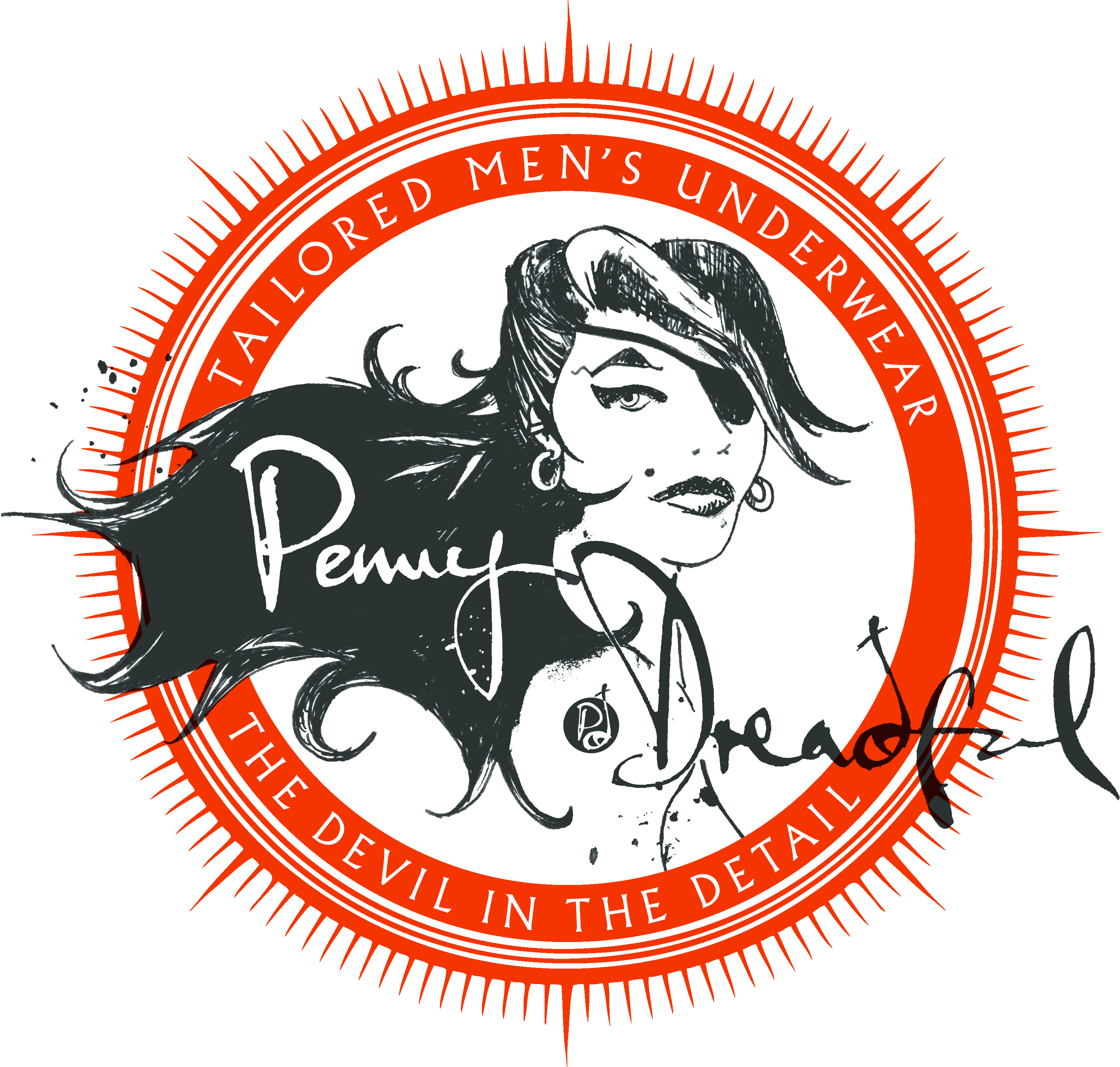 Penny Dreadful Men's Underwear - Clip Art (3455x3307), Png Download