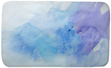 Color Strokes Watercolor Painting Art Bath Mat • Pixers® - Watercolor Paint (400x400), Png Download