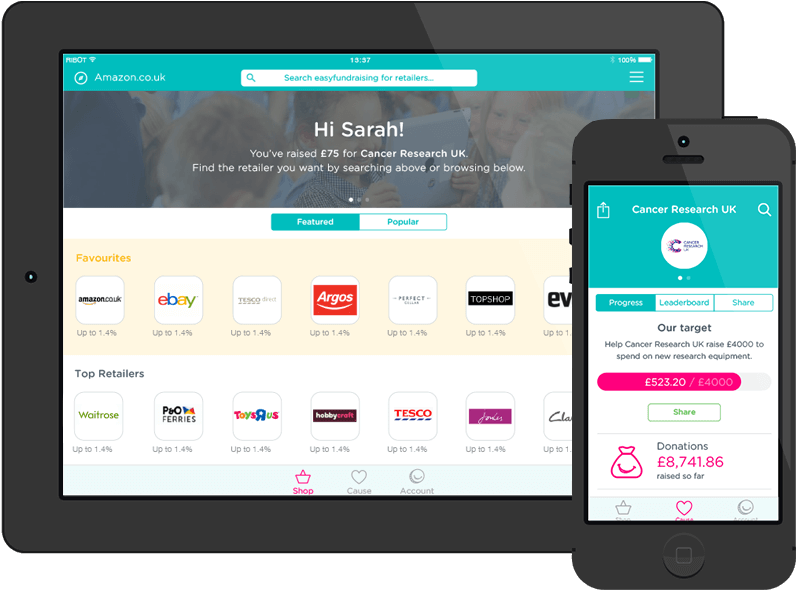 Download The Easyfundraising App - Mobile App (867x630), Png Download