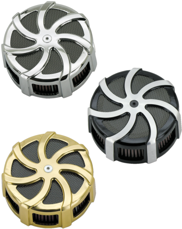 Kunai Air Cleaners Feature A Gauze Filter Top To Allow - Motorcycle (391x480), Png Download