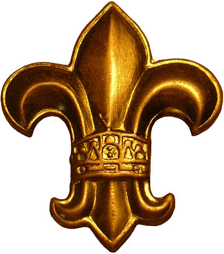 Magyar Cserkészszövetség Metal - Fleur De Lis Metal Png (446x507), Png Download