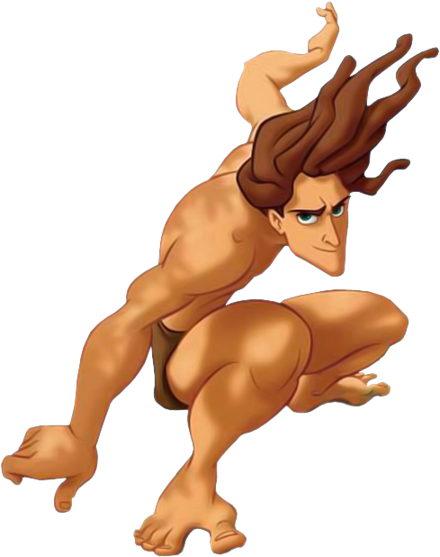 Tarzan - Disney Tarzan (547x658), Png Download