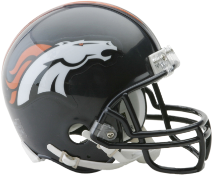 Denver Broncos Nfl Riddell Mini-helmet - Eagles Helmet (475x429), Png Download