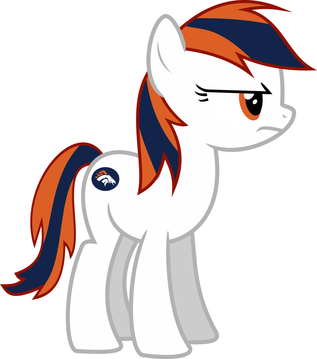 American Football, Artist - Denver Broncos Full Horse (1024x1157), Png Download