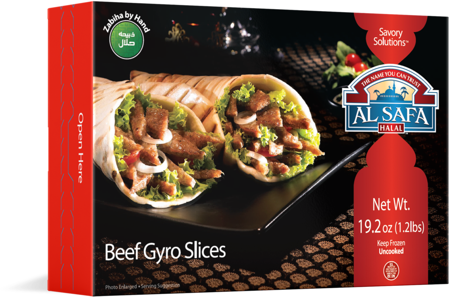 Beef Gyro Slices - Al Safa (960x635), Png Download