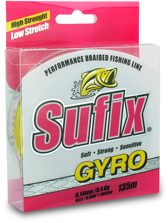 Sufix Gyro Pink - Braid Sufix Gyro Green - 135m Asu640181 (506x522), Png Download