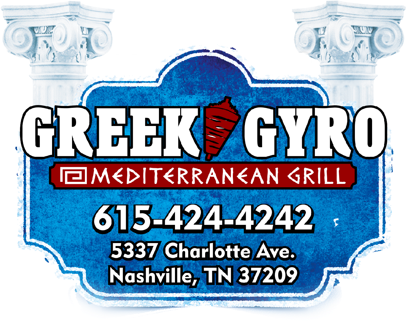 Welcome To Greek Gyro Mediterranean Grill - Greek Gyro Mediterranean Grill Nashville Tn (1400x1093), Png Download