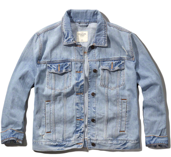 Oversized Boyfriend Denim Jacket Banner - Denim Jacket Png (650x650), Png Download