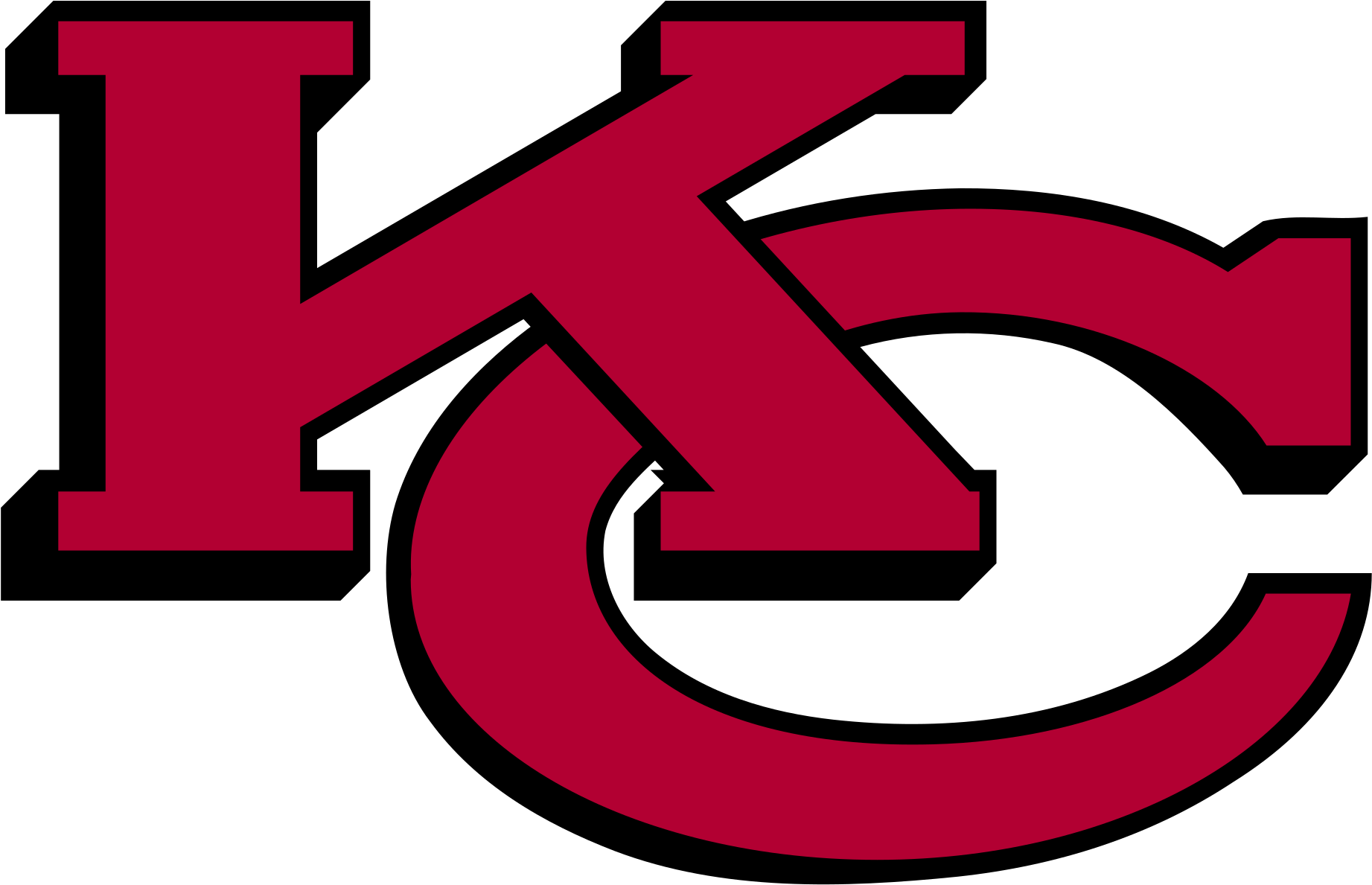 Open - Kansas City Chiefs Kc (2000x1341), Png Download