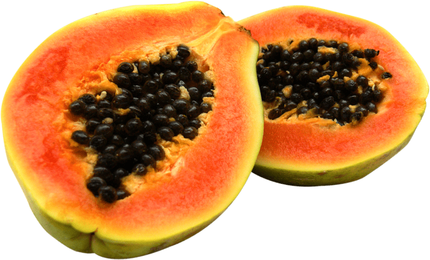 Free Png Half Cut Papaya Png Images Transparent - Papaya Png (850x529), Png Download