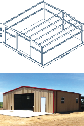 Metal Mart Buildings (289x443), Png Download