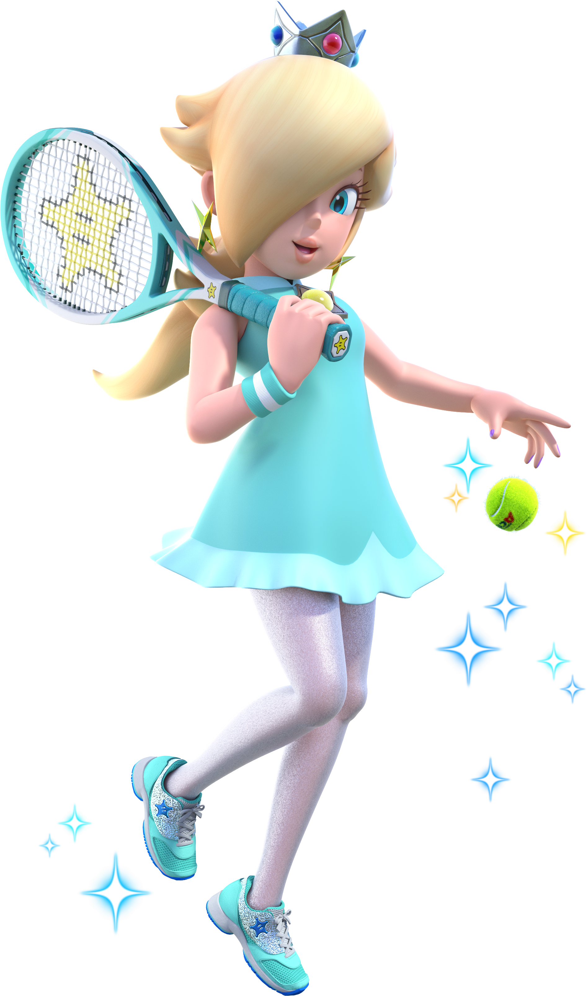 Princess Rosalina Tennis - Mario Tennis Aces Rosalina (1979x3295), Png Download