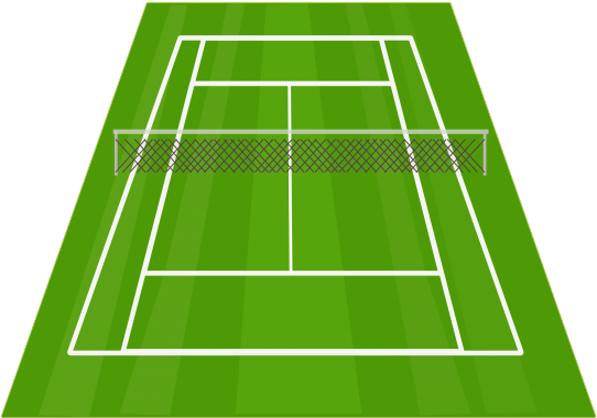 Tennis Clipart Tennis Court - Tennis Court Clipart (640x480), Png Download