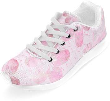 Watercolor Flower Pattern Women's Running Shoes - Watercolor Painting (500x500), Png Download