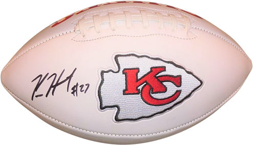 Kareem Hunt Autographed Kansas City Chiefs Logo Football - Kansas City Chiefs (500x500), Png Download