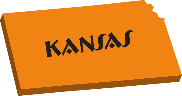 3d Kansas Clip Art - Kansas Clipart (600x316), Png Download