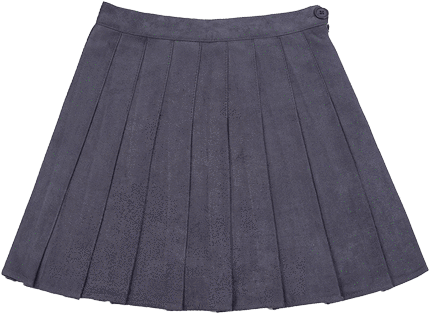 Itgirl Shop Suede Soft School Pleated Skirt Aesthetic - Miniskirt (460x460), Png Download