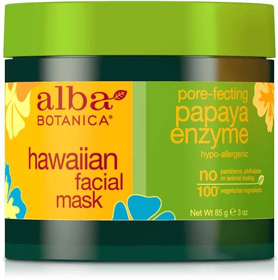 Size - 3 Oz0 - 3 Oz - Alba Botanica - Alba Hawaiian Facial Mask Papaya Enzyme (600x1200), Png Download