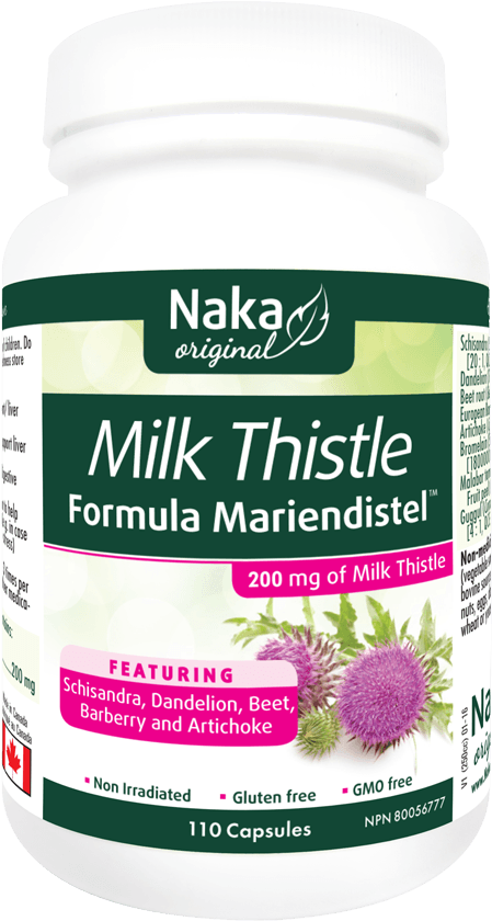 Naka Original Milk Thistle Formula Mariendistel 200 (850x850), Png Download