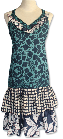 Kitchen Apron - Indigo Flamenco - Sale (600x600), Png Download
