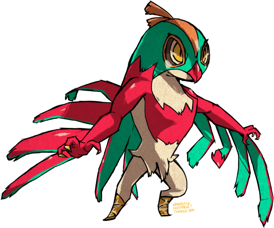 574kib, 983x812, Hawlucha By Blizzou-d6oor47 (983x812), Png Download