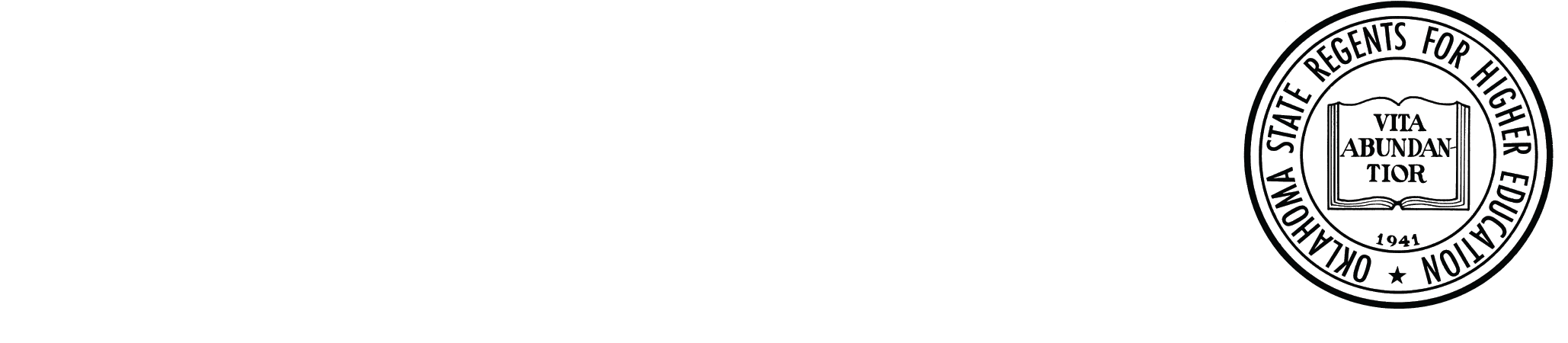 Seal Of The Oklahoma State Regents For Higher Education (2058x450), Png Download