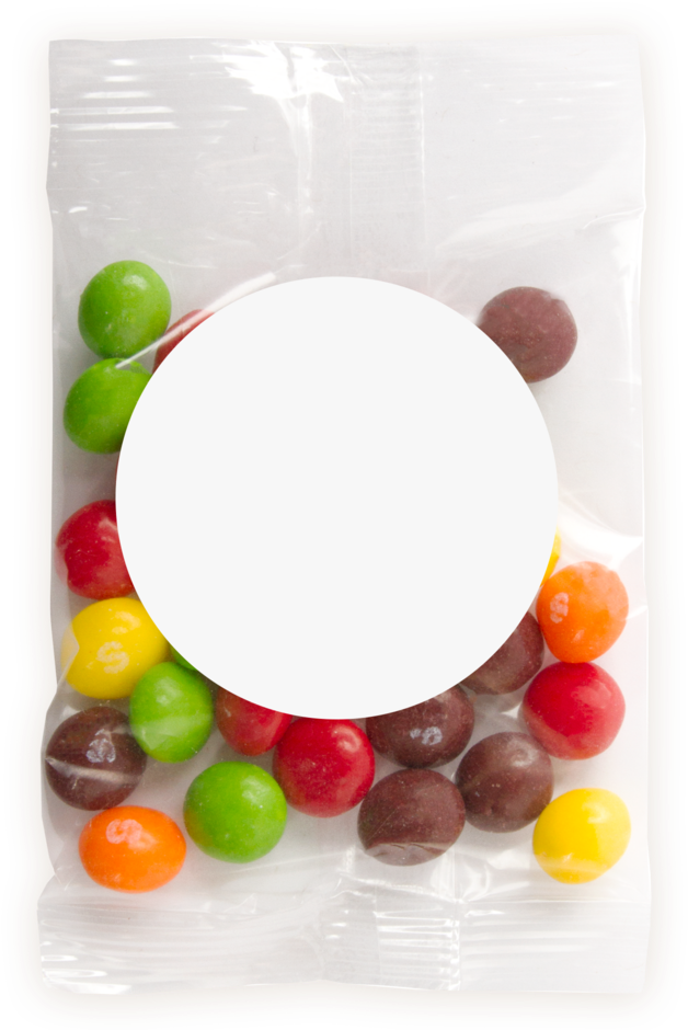 Design Custom Printed Skittles Promo Pack Candy Bag (1000x955), Png Download