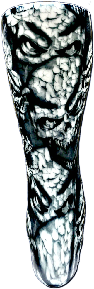 Zombie Buck Designz™ Cracked Skulls (645x1024), Png Download