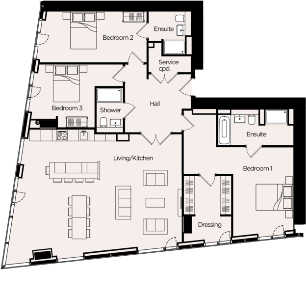 Deansgate Square South Tower 24 (1000x667), Png Download