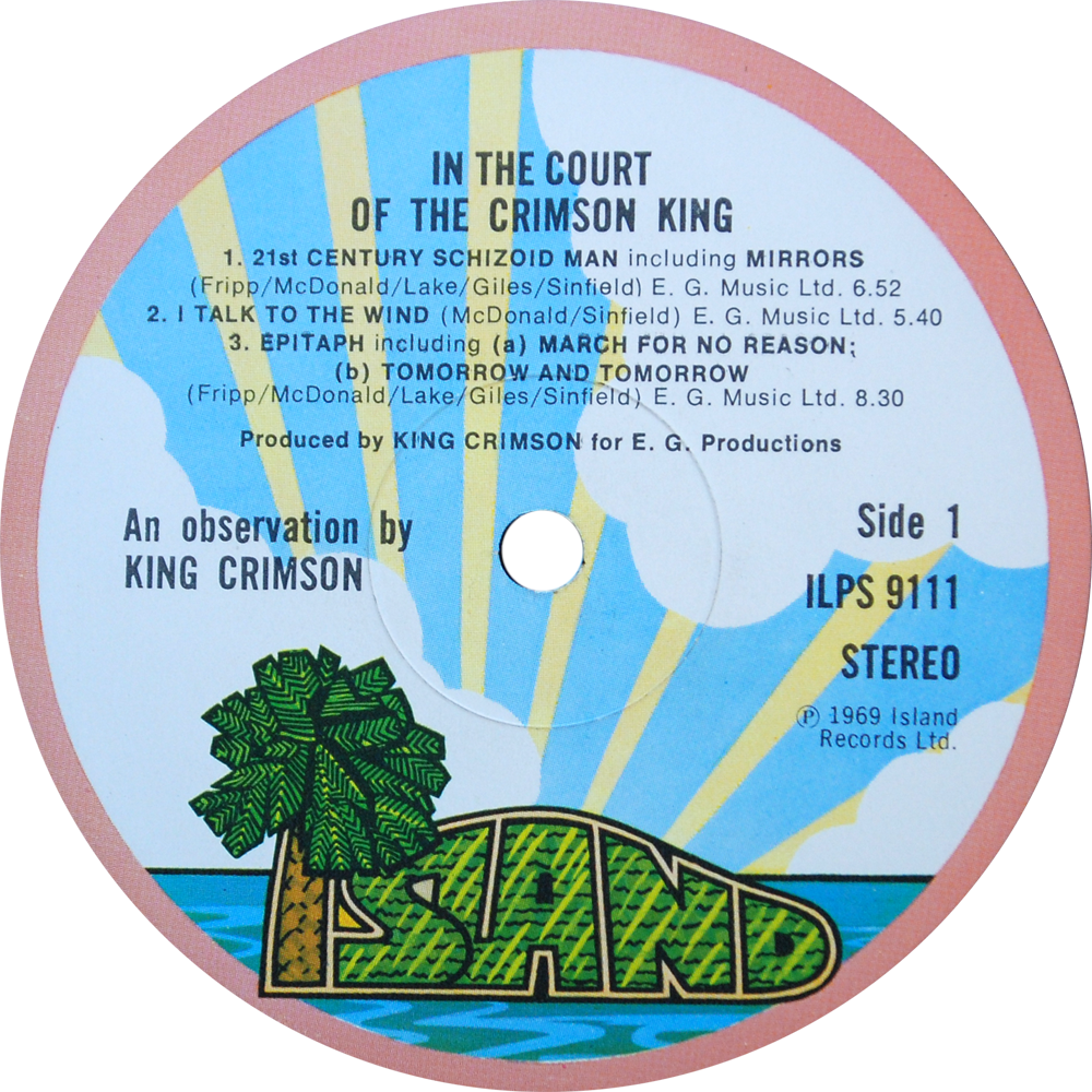 Ilps 9111 King Crimson Label2 (1000x1000), Png Download