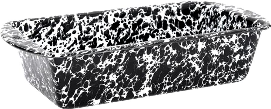 Loaf Pan Black Marble (900x900), Png Download