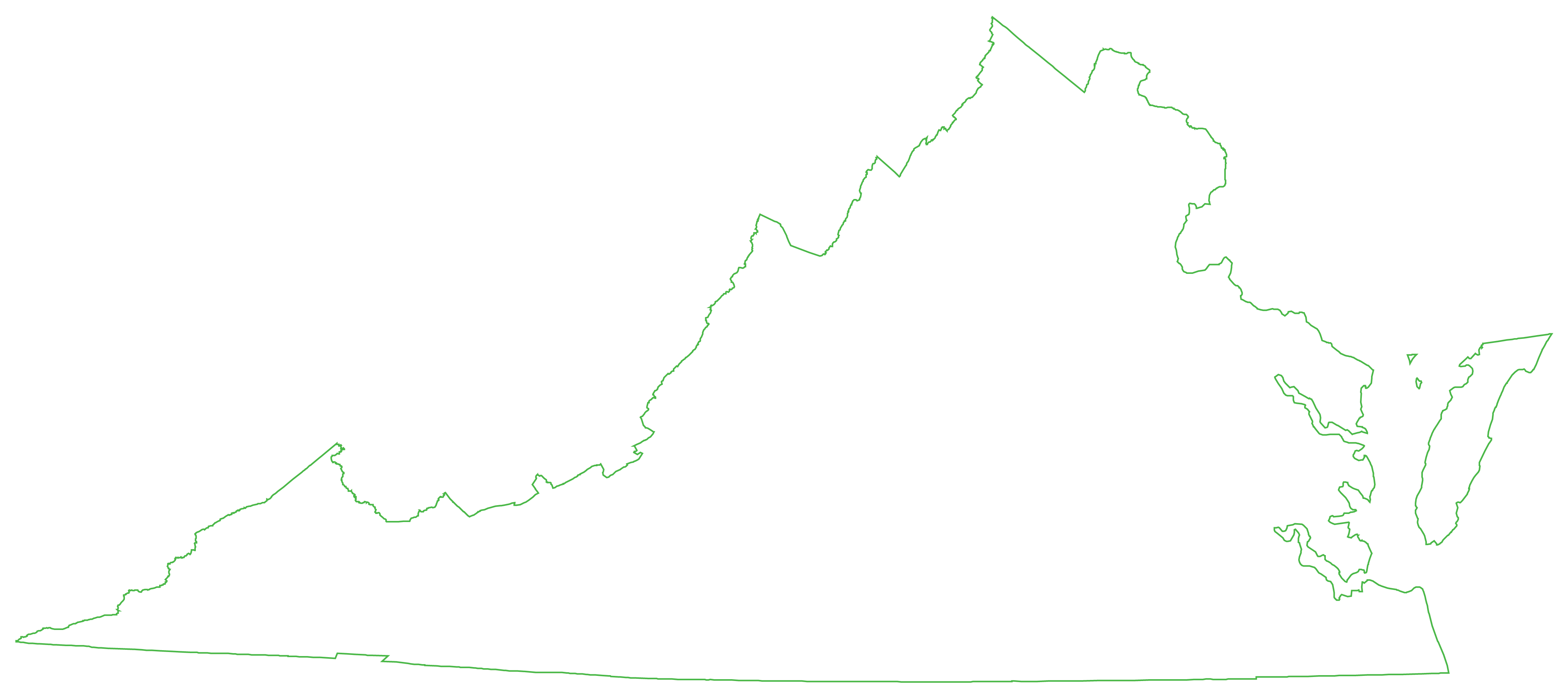 Virginia State Png (4267x1904), Png Download