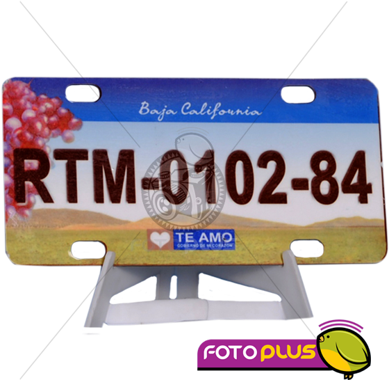 Placa De Motocicleta En Sublimación (600x600), Png Download